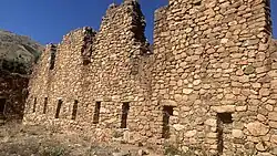 Detalle de las murallas de Incallajta.