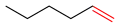 El hex-1-eno tiene un enlace doble terminal
