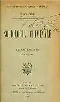 Sociologia criminale, 4a edition, 1906