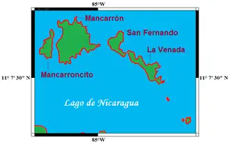 Mapa de las islas principales
