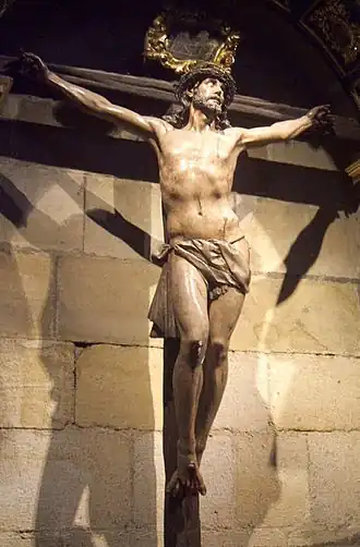 Cristo del Perdón (1655) en la Iglesia de San Juan de Rabanera de Soria