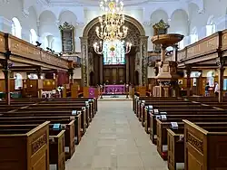 Interior de St Alphege de Greenwich (1712-1718)