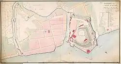 The town and fortress of Malacca in 1780