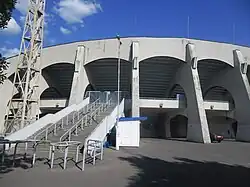 Entrada al estadio.