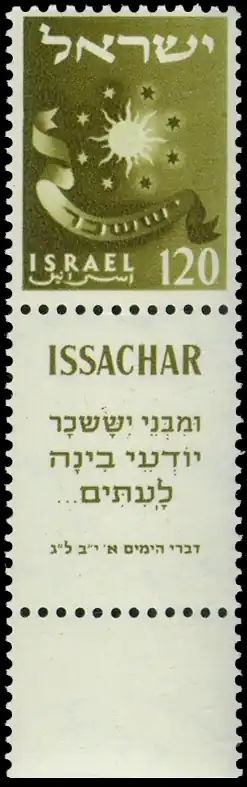 Isacar "Y de los hijos de Isacar, expertos en discernir los tiempos ..." (1 Crónicas 12:32).[41]​