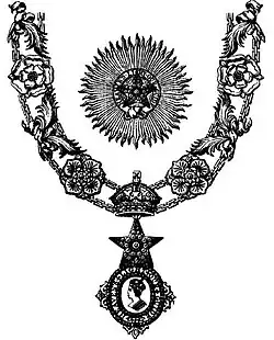Estrella y Collar de Caballero Gran Comendador de la Orden de la Estrella de la India (India británica)