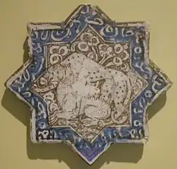 Cerámica vidriada (Irán, siglo XIV).