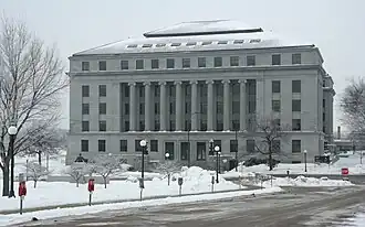 El edificio de oficinas del estado, donde los miembros de la Cámara de Representantes de Minnesota tienen oficinas, adyacente al Capitolio.