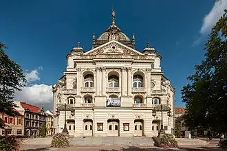 Teatro estatal de Košice (1879-1899), obra neobarroca de Adolf Lang y Antal Steinhardt
