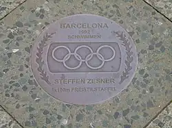 Placa conmemorariva de la medalla de Steffen