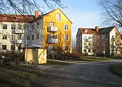 Las "casas estrella" (stjärnhusen) de Backström & Reinius en Gröndal y Rosta, construidas en las décadas de 1940 y 1950