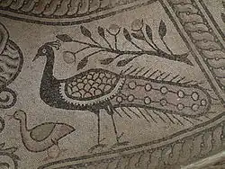 Mosaico de pavo real