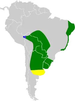 alt= Presencia todo el año Zonas de cría Zonas de invernada