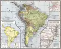 Mapa alemán de América del Sur del año 1905, mostrando el límite de la forma 4.