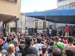Supersubmarina en su actuación de 2010, en el centro histórico.