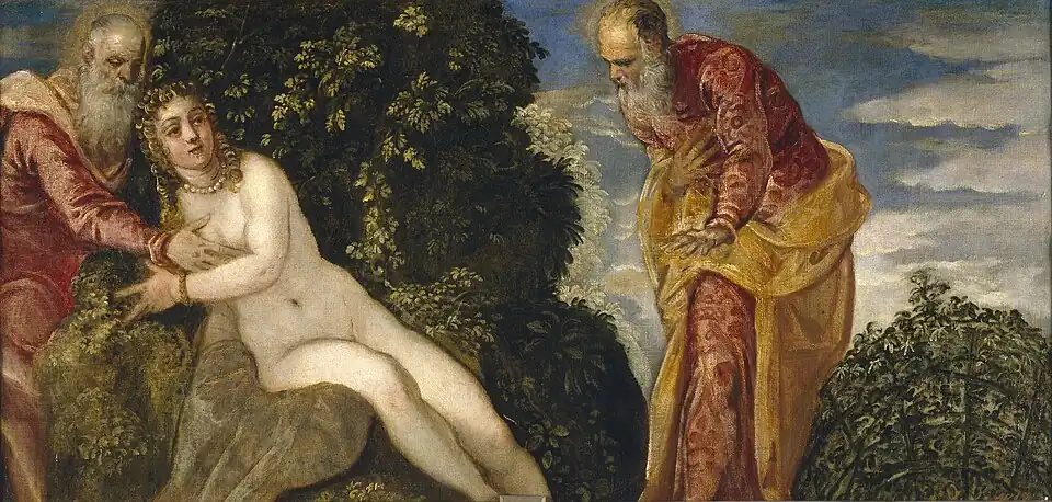 Susana y los viejos (c. 1552–1555), Museo del Prado
