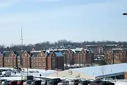 Porciones suroeste del campus de la Universidad de Lindenwood