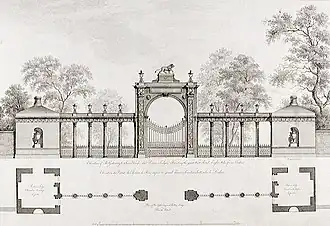 Screen, Syon House, Londres