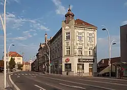 Vista de la calle: Budějovická (desde Billa supermercado)