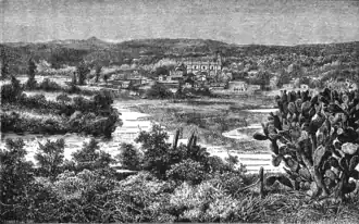 Panorámica de Tula de Allende, en 1889.