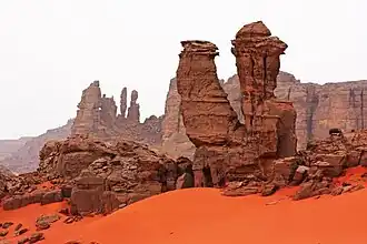El desierto rojo Tadrart.