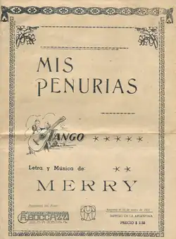 Portada de la partitura