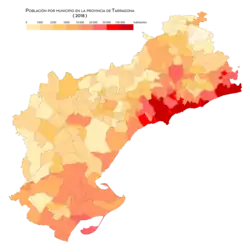 Densidad de población (2018)