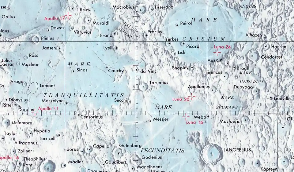 Localización de Vitruvius (cuadrante superior izquierdo de la imagen)