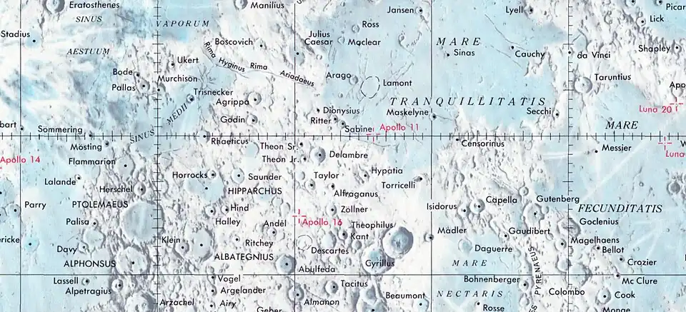 Localización de Theon Senior (centro de la imagen)