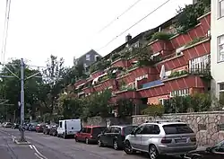 Casas con terraza de Backströn & Reinuis, Gröndal, construidas en 1958 y 1962