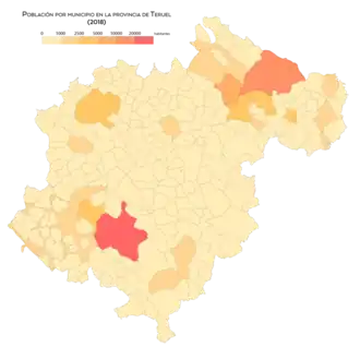Población por municipio (2018)
