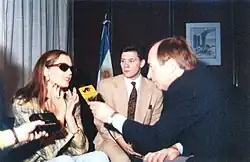 Tete Coustarot y Gabriel Canci en conferencia de prensa.