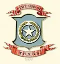 Escudo de armas del estado de Texas (ilustrado, 1876)