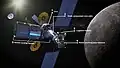 Fase 1 Plataforma Orbital Lunar Gateway con un Orion y HLS acoplados en Artemis 3