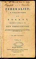 Federalist Papers, una publicación "de partido", 1788.