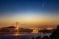 El puente Golden Gate y el cometa C2020 F3 NEOWISE