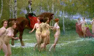 El sueño del caballero (1902), de Richard Mauch, colección privada.