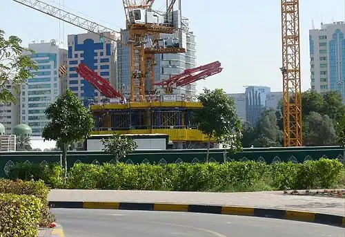 The Landmark en construcción en enero de 2008