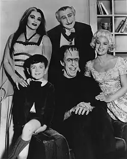 El elenco de Munsters 1964
