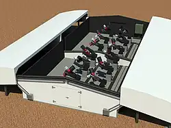 Engineering rendering the facility