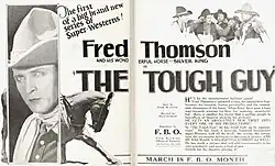 Cartel de una película del Oeste