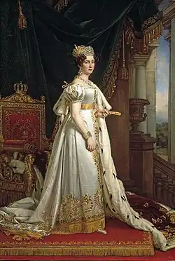 La Reina Teresa de Baviera, nacida Princesa de Sajonia-Altenburgo.