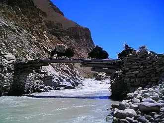 Puente tibetano.