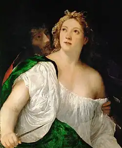 Tarquinio y Lucrecia,[48]​ de Tiziano