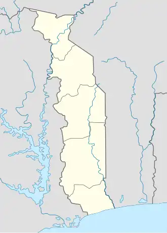 Lomé ubicada en Togo