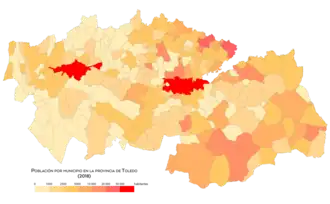 Población por municipio en 2018