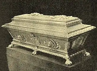 Károly Cserna. Sarcófago de Rodolfo de Habsburgo (imagen anterior a 1944).