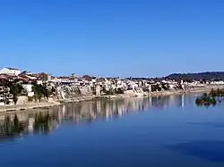 Tonneins visto desde el puente