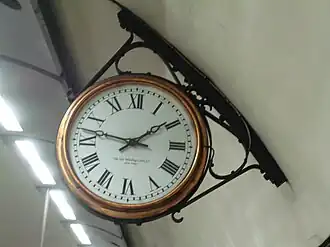 Reloj en la Estación de Tooting Bec
