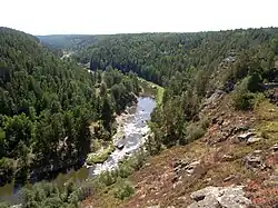 Río Sakmara en el Distrito Zilairsky (Bashkortostán)